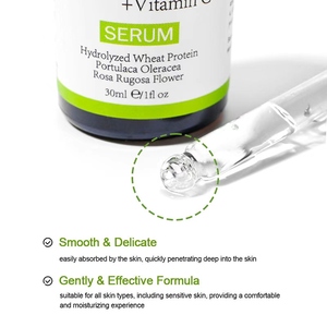 Para suero de ácido hialurónico hidratante blanqueador antienvejecimiento orgánico con niacinamida y vitamina C para la cara-Etiqueta privada - Product Image 5