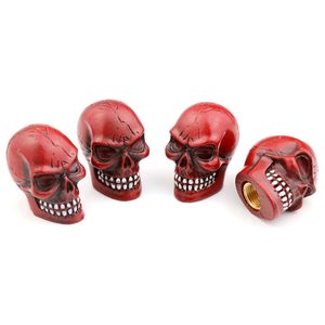 Capuchons de valve universels en forme de tête de crâne, anti-poussière, en alliage d'aluminium, pour voitures, SUV, vélos, camions, motos - Product Image 6