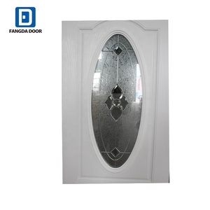 <span class=keywords><strong>Porte</strong></span> d'entrée en fibre de verre à finition lisse avec vitrage ovale intégré – Offre Spéciale - Product Image 3