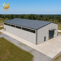 Kit de construction de bâtiment durable en structure d'acier préfabriquée, prêt à l'extension, résistant aux intempéries, pour entrepôt, atelier métallique, garage et stockage