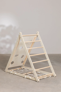 ชั้นไม้พับได้สำหรับเด็กนักปีนเขากลางแจ้งโครงบันไดไม้ไผ่สำหรับเด็กวัยหัดเดินเตียงห้องครัวห้องนั่งเล่นโลหะ - Product Image 5