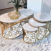 Table basse ronde en acier inoxydable de design italien moderne, produit d'usine personnalisé de haute qualité, prix moins cher, meubles de salon