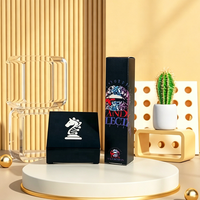 Boîtes en carton noir recyclables OEM ODM avec logo d'échecs et impression artistique dégradée pour produits cosmétiques et de beauté