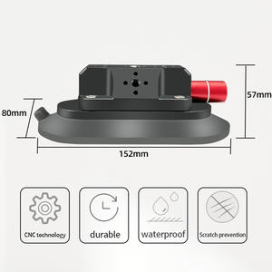 Ventosa de Aleación de Aluminio para Automóvil con Tornillo de 1/4\", Soporte Universal con Base de Vacío para Parabrisas, Tablero, Cámara, GPS - Product Image 4