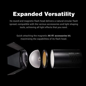 <span class=keywords><strong>Godox</strong></span> <span class=keywords><strong>AD100pro</strong></span> 100Ws 2.4G TTL Flash de photographie stroboscopique 1/8000 HSS Flash de poche avec batterie au lithium 2600mAh - Product Image 3