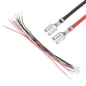 Đôi đầu nữ Spade uốn thiết bị đầu cuối với cách điện Tay áo 4.8 nữ Spade nhanh chóng kết nối loại Kit với 30cm dây - Product Image 1