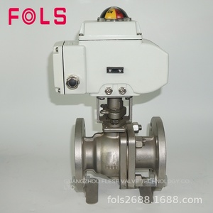 Válvula de Bola Ajustable de Acero Inoxidable con Brida para Agua, 220 VCA, para Tuberías de 15-250 mm, Fabricantes - Product Image 2