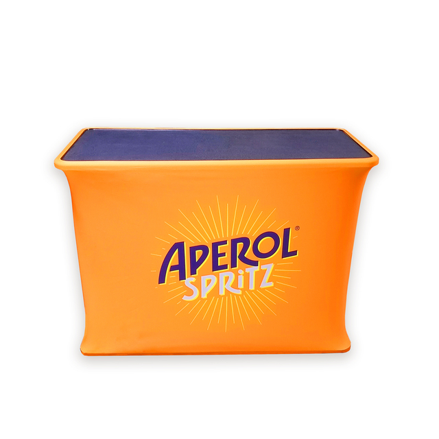 Economical Easy-carry Foldable Aluminum Alloy Frame Portable Pop up Counter Promotion Table Display