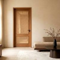 Porte de séparation en bois composite moderne en rotin, vente en gros du fabricant, pour la séparation des chambres d'hébergement touristique