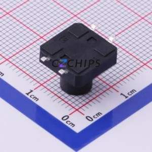 TS-1003S-BR10016 Tactile Switch SMD-4P,12x12mm Switch Single Pole Single Throw Round Button 1.6N Vertical Mount - Product Image 2