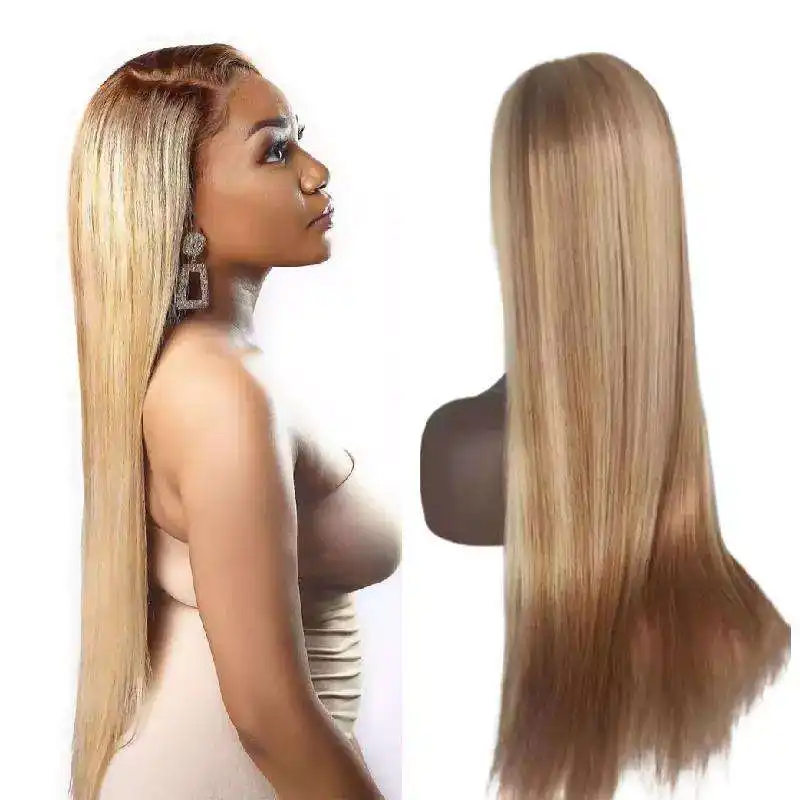 Unparalleled hair company cheap price for sale women virgin Brazilian straight hair ombre color transparent hd lace frontal wig