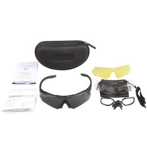 Gafas Tácticas con Montura Completa, Lentes de Policarbonato con Protección UV, Lentes Reemplazables para Pesca, Gafas Deportivas para Hombre - Product Image 1