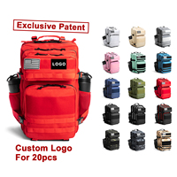Sac à dos de sport unique LAMGOYI, breveté, 25L 45L, sac à dos tactique, sac à dos de sport imperméable, sac à dos Wolf Pack, logo personnalisé OEM