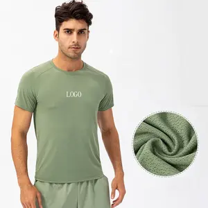 JL0817B Loose Running Quick Drying Clothes Round Neck T-Shirt Sweat Absorbing Breathable Fitness Sports T-Shirts
