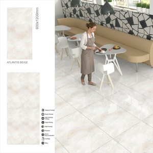 Atlantis Ivory Beige Glossy Porcelain Tiles 60x120cm Glazed Floor Wall for Luxury Interior Projects - Product Image 4