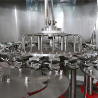 Nouvelle conception, machine de remplissage automatique de boissons à haute précision 16000 BPH avec engrenage pour la production de bouteilles en plastique/verre, en vente