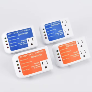 Protector de voltaje de dos enchufes de estilo americano con luz indicadora para protección de voltaje doméstico contra sobretensiones - Product Image 5