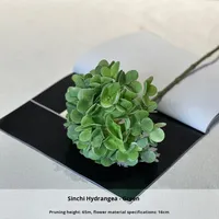 Daun Mawar dan Hydrangea Sutra Hijau Buatan Ramah Lingkungan Tahan Lama 3-5 Tahun untuk Dekorasi Pernikahan, Rumah, dan Pemotretan