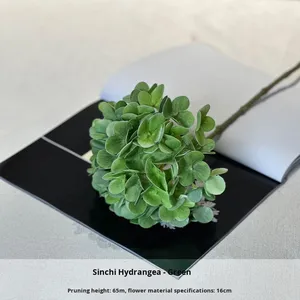 Hoa Hồng Nhân Tạo màu xanh lá cây và hoa cẩm tú cầu cho đám cưới sắp xếp hoa nhà và chụp ảnh - Product Image 6