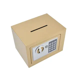 Mini safe with pocket, children's code deposit box