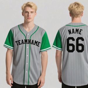 Factory Custom Cheap Adults College Heat-Transfer Printed Mesh <b>Button</b> Blank Stripes Moisture Wicking Quick Dry V-neck Baseball - Product Image 1