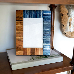 Artisan Handmade Epoxy Resin River <b>Wood</b> Photo <b>Frame</b> Premium Wooden <b>Picture</b> <b>Frame</b> for Wedding Birthday Anniversary Gift - Product Image 1