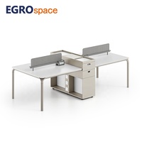 EGROspace Mobilier Moderne et Élégant : Table Extensible et Poste de Travail Modulaire Combiné pour Bureau