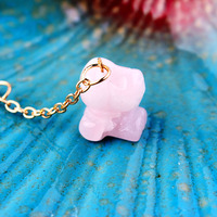 Bracelet en cristal rose imitation Snoopy, best-seller eBay Europe-Amérique ; Boucles d'oreilles et collier ras-du-cou motif chien de dessin animé - Pour femme