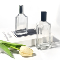 Nouvelle conception de flacon vaporisateur de parfum en verre, flacon d'huile d'olive, emballage cosmétique, boîte de 100 ml, flacon de parfum de luxe