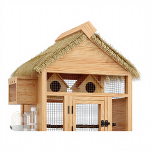 กรงนกสแตนเลสกลางแจ้งสำหรับ <span class=keywords><strong>mynah</strong></span> & cockatiel กล่องเพาะพันธุ์พันธุ์แบบสาดป้องกันการกระเด็นสไตล์วิลล่าสำหรับทุกฤดูกาล - Product Image 5