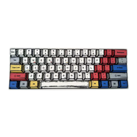 Multifunctional 63 Key Keyboard 60% RGB Comic Style Backlit Mechanical Keyboard Teclado Gamer Wired Mini Gaming Keyboard