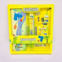 Vente en gros Cadeau scolaire écologique promotionnel Ensemble de papeterie mignon 4 styles Papeterie pour enfants