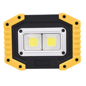 Portable Rechargeable <b>Led</b> <b>Work</b> <b>Light</b> Cob White <b>Light</b> Source Plastic Body With Battery Included For Outdoor Use - Product Image 3