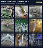 Arche lumineuse 3D géante personnalisée en forme d'étoile pour la rue, motif festif, éclairage extérieur IP65, tunnel lumineux pour projets de parcs urbains