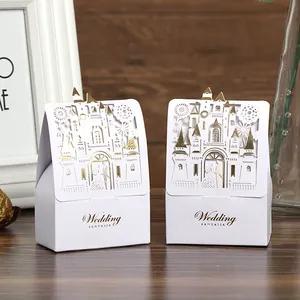 Wedding Candy <strong>Box</strong> Creative <strong>Sweet</strong> <strong>Box</strong> with Ribbon Handle Decorative Portable Gift <strong>Box</strong> - Product Image 3