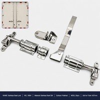 Prix usine Ensemble de verrous à came en acier inoxydable 304 pour porte arrière de fourgonnette et camion frigorifique, Fourniture directe OEM