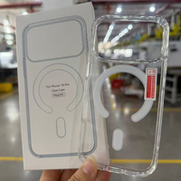Coque de téléphone magnétique transparente de luxe en acrylique pour Apple iPhone 18 Pro Max, 18 Fold, 18 Pro, iPhone 18, 17 - MOQ 500