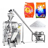 Machine d'emballage VFFS entièrement automatique à haute précision pour farine de manioc, maïs et poudre de blé, avec remplisseur à vis sans fin, pour sacs de qualité alimentaire