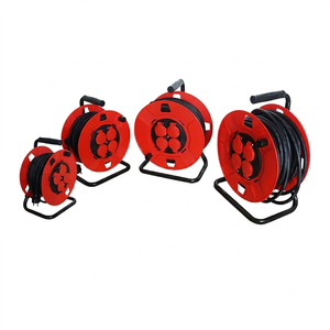 Enrouleur <span class=keywords><strong>de</strong></span> câble flexible H05RR-F en caoutchouc IEC, portable, 4 voies, étanche, <span class=keywords><strong>rallonge</strong></span> électrique <span class=keywords><strong>de</strong></span> 250 V <span class=keywords><strong>de</strong></span> qualité industrielle - Product Image 1