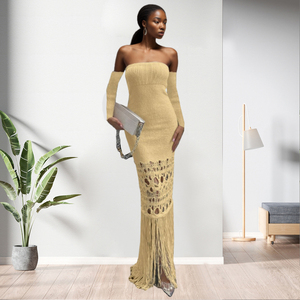 Nuevo Vestido de Noche Elegante sin Tirantes, Ajustado al Cuerpo, Moda Femenina - Product Image 4