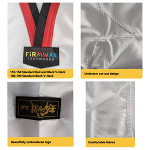 Haute qualité enfants étudiants <span class=keywords><strong>Combat</strong></span> uniforme respirant coton tissu Taekwondo formation vêtements fabricant <span class=keywords><strong>chinois</strong></span> en gros - Product Image 5