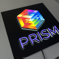 Panneau d'affichage en acrylique avec logo lumineux 3d Led Frontlit et rétro-éclairé Lettre Panneau d'affichage électronique pour entreprise