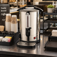 Distributeur de boissons électrique commercial en acier inoxydable pour hôtel et buffet, capacité 140 tasses