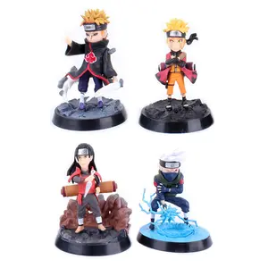 4 teile/satz heißer Verkauf Anime Kakashi Ninja Sasuke Cartoon Spielzeug Modell Dekoration Action figur