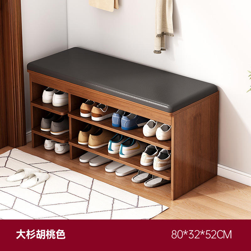 [บูทสามชั้น] สีวอลนัท80ซม. + เบาะหนังสีดำ