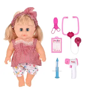 Eco-friendly doctor set toy doll per simpatica bambola di gomma juego de doctor para nias in vendita