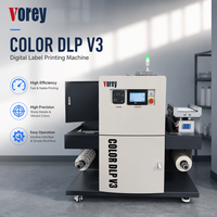 Imprimante numérique d'étiquettes en rouleau Vorey COLOR DLP V3, machine d'impression d'étiquettes couleur pour emballages alimentaires et décalcomanies