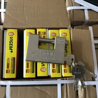 Cadenas Rectangulaire Carré en Fer Robuste Personnalisable et Sécurisé, 94mm à Clé, Vente en Gros