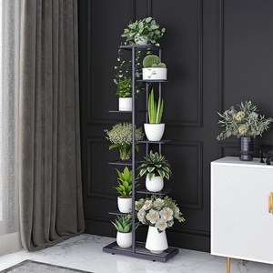 7-9 niveaux personnalisé intérieur fer métal décoration de jardin <span class=keywords><strong>pas</strong></span> <span class=keywords><strong>cher</strong></span> fleur <span class=keywords><strong>plante</strong></span> présentoir pour la maison étagères - Product Image 4