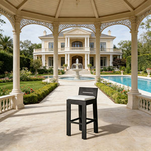 كرسي بار ثابت بتصميم كلاسيكي يتميز ببناء متين للفنادق الفاخرة والمقاهي الراقية - Product Image 1